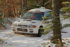 Jack Nelson / Jessica Nelson Subaru Impreza on SS1.