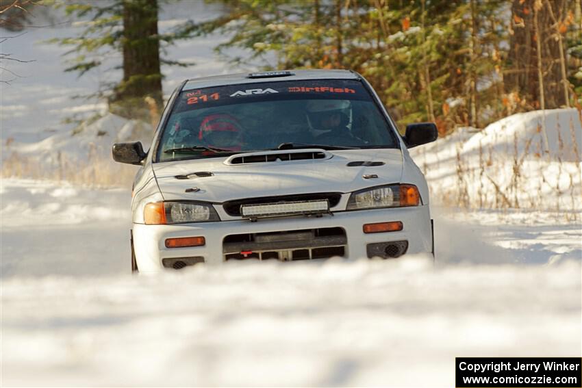 Jack Nelson / Jessica Nelson Subaru Impreza on SS1.
