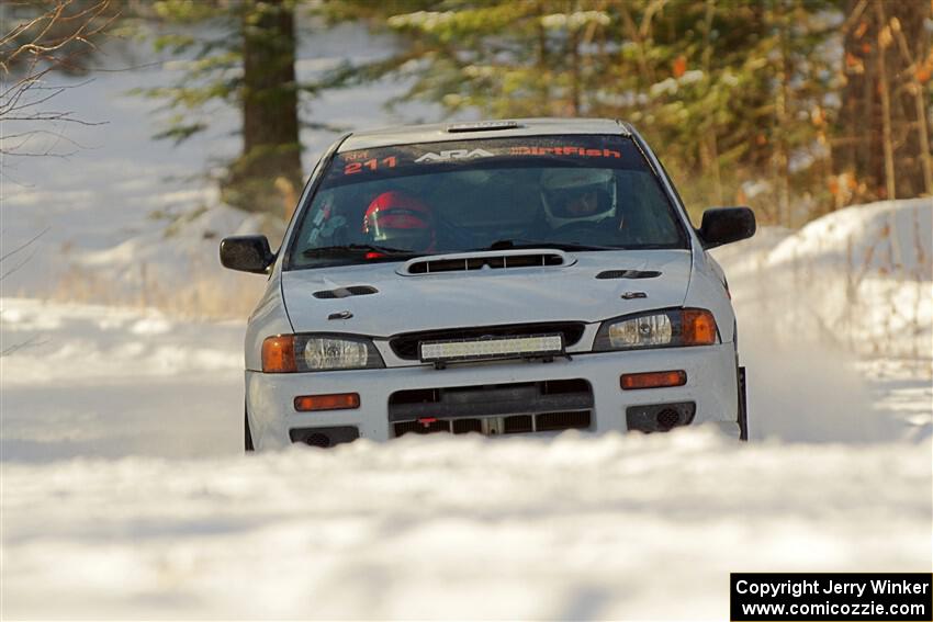 Jack Nelson / Jessica Nelson Subaru Impreza on SS1.