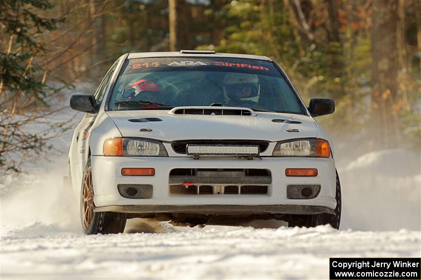 Jack Nelson / Jessica Nelson Subaru Impreza on SS1.