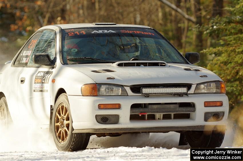 Jack Nelson / Jessica Nelson Subaru Impreza on SS1.