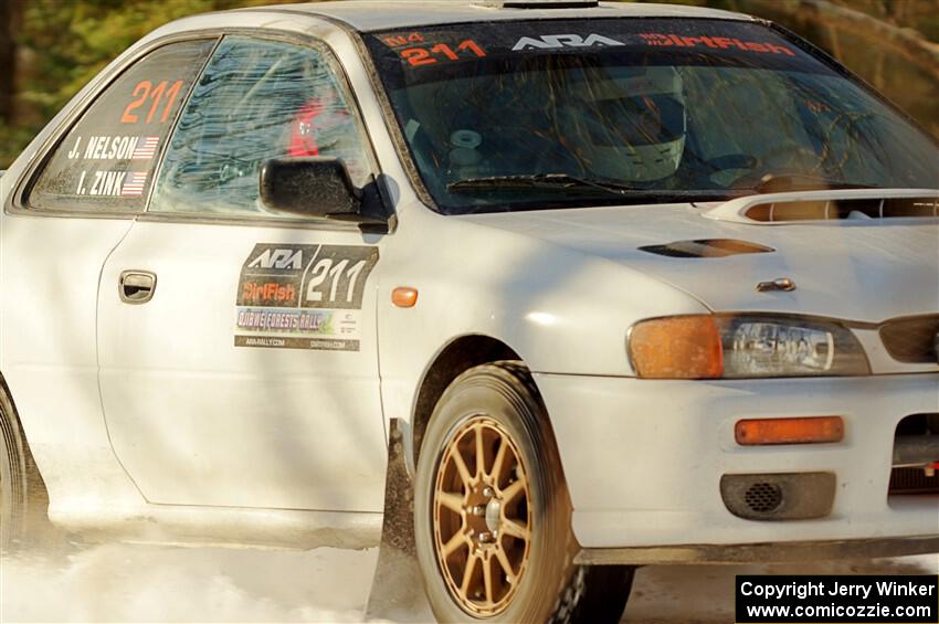 Jack Nelson / Jessica Nelson Subaru Impreza on SS1.