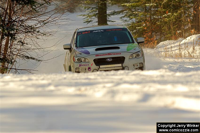 Jamey Randall / Geoff Youngdahl Subaru WRX on SS1.