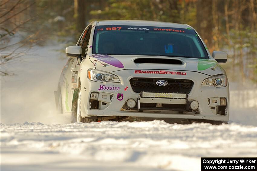 Jamey Randall / Geoff Youngdahl Subaru WRX on SS1.