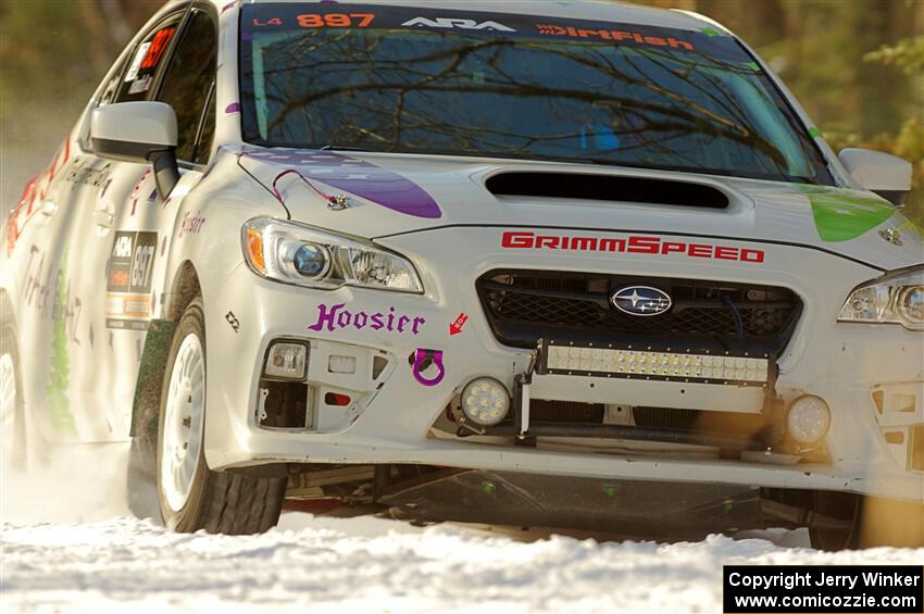 Jamey Randall / Geoff Youngdahl Subaru WRX on SS1.