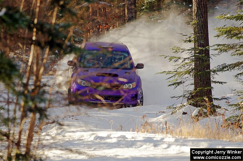 Silas Himes / Charlotte Himes Subaru WRX STi on SS1.