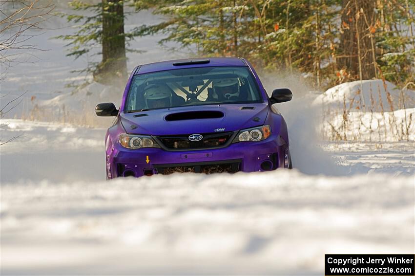 Silas Himes / Charlotte Himes Subaru WRX STi on SS1.