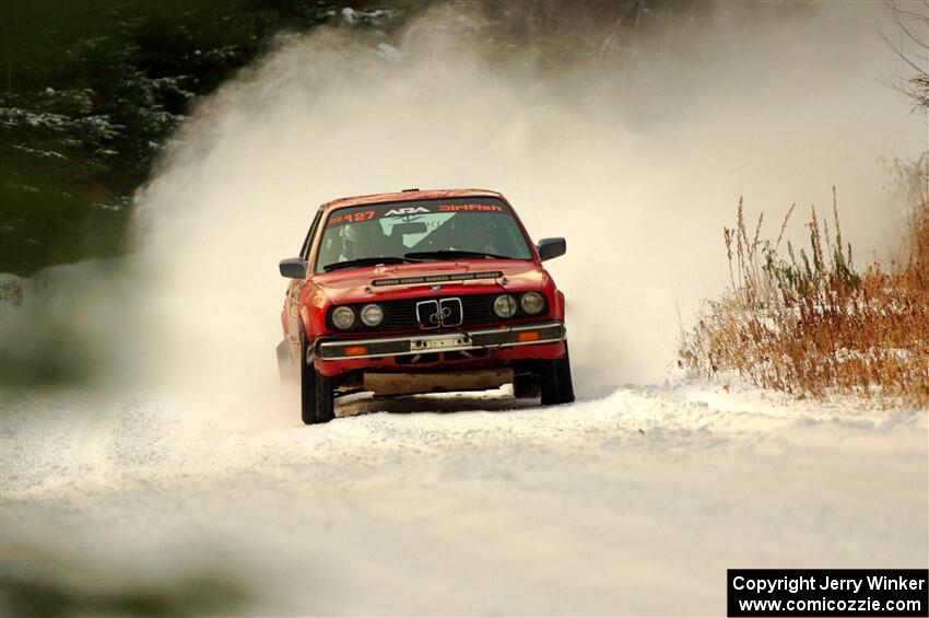 Levi Johnson / Josh Nykanen BMW 325e on SS3.