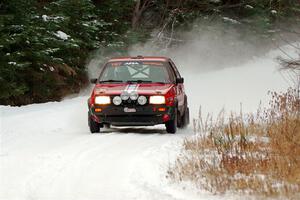 Nino Ortega / Neil CarlinSchauer VW GTI on SS3.