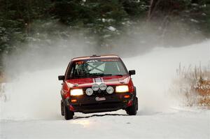 Nino Ortega / Neil CarlinSchauer VW GTI on SS3.