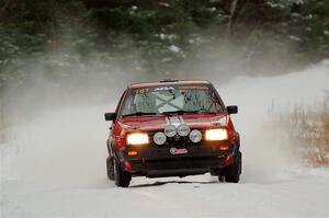 Nino Ortega / Neil CarlinSchauer VW GTI on SS3.