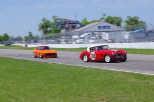 Scott McQueen's Austin-Healey 100-6 and Tim Homes' Datsun 240Z