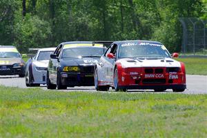 Mike Wagner's ITE-1 BMW M3, Derek Wagner's T3 BMW 330 and Justin Elder's GT-2 Chevy Camaro