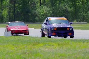 Dave LaFavor's ITS BMW 325is and Tom Fuehrer's SPO Chevy Corvette