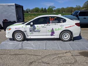 Jamey Randall / Andrew Rausch Subaru WRX before the event.