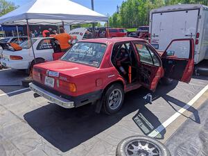 Levi Johnson / Matt Nykanen BMW 325e before the event.