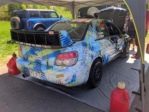 Matt James / Jackie James Subaru Impreza before the event.