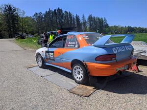 Tyler Matalas / Dustin Sharkozy Subaru Impreza LX before the event.