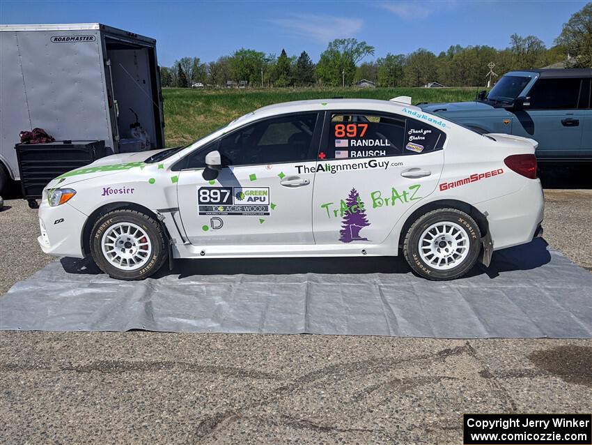 Jamey Randall / Andrew Rausch Subaru WRX before the event.