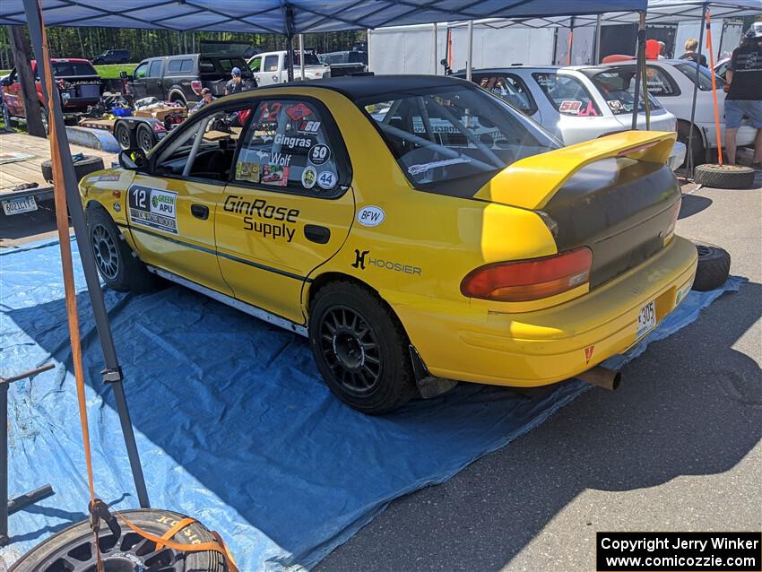 Steve Gingras / Lynn Wolf Subaru Impreza before the event.