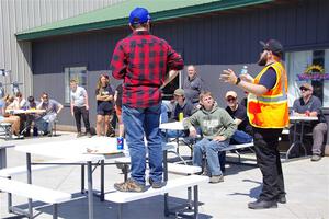 The workers meeting.