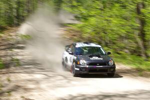 John Farrow / Peter Farrow Subaru WRX on SS1, Parkway I.