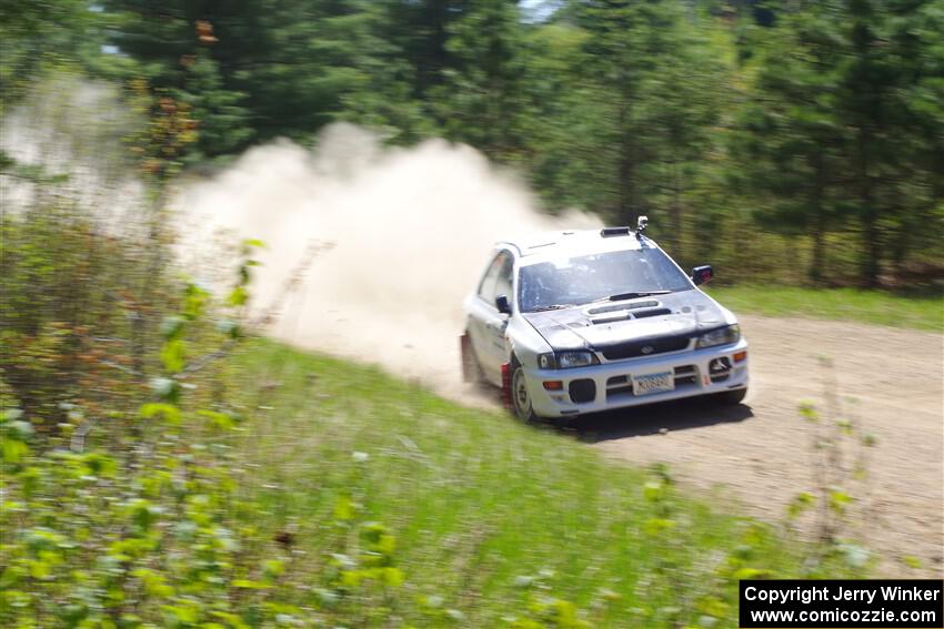 Aidan Hicks / John Hicks Subaru Impreza Wagon on SS2, Blue TraiI I.