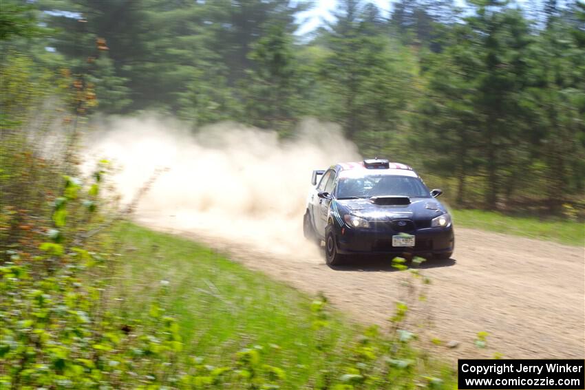Matt James / Jackie James Subaru Impreza on SS2, Blue TraiI I.
