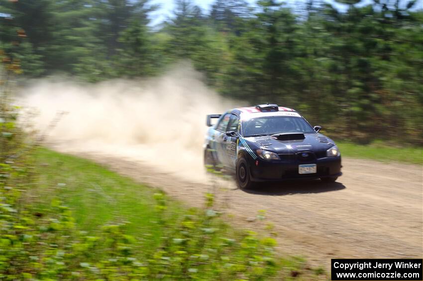 Matt James / Jackie James Subaru Impreza on SS2, Blue TraiI I.