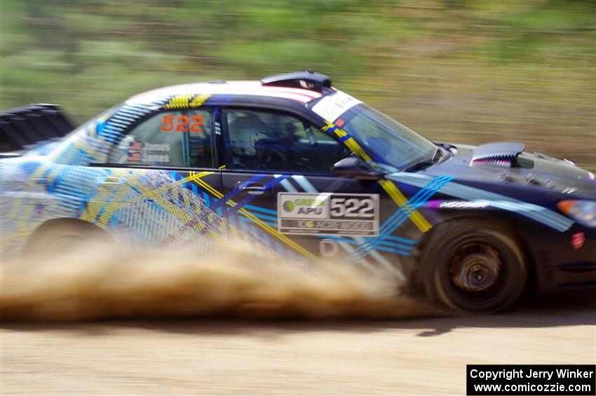 Matt James / Jackie James Subaru Impreza on SS2, Blue TraiI I.