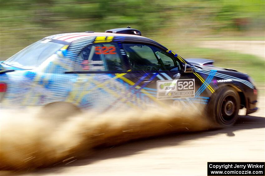 Matt James / Jackie James Subaru Impreza on SS2, Blue TraiI I.