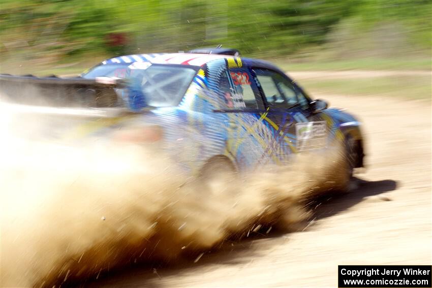 Matt James / Jackie James Subaru Impreza on SS2, Blue TraiI I.