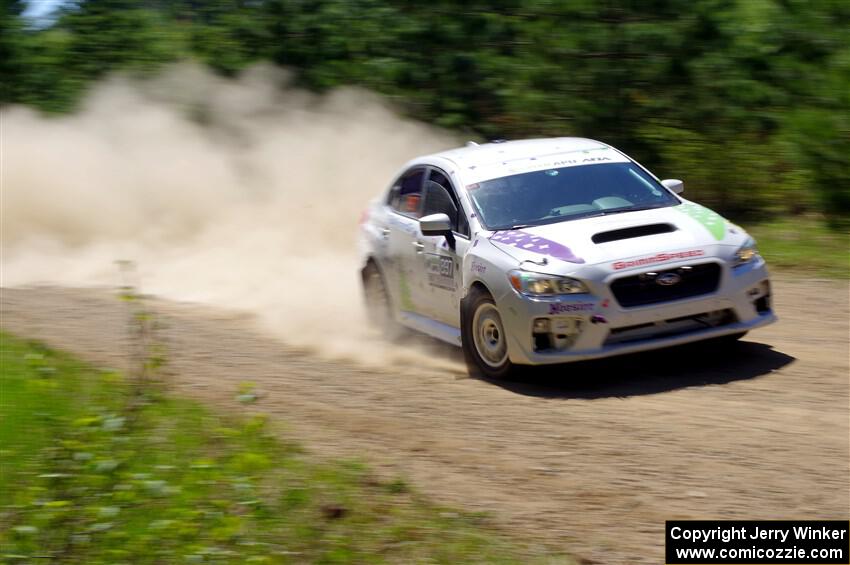 Jamey Randall / Andrew Rausch Subaru WRX on SS2, Blue TraiI I.