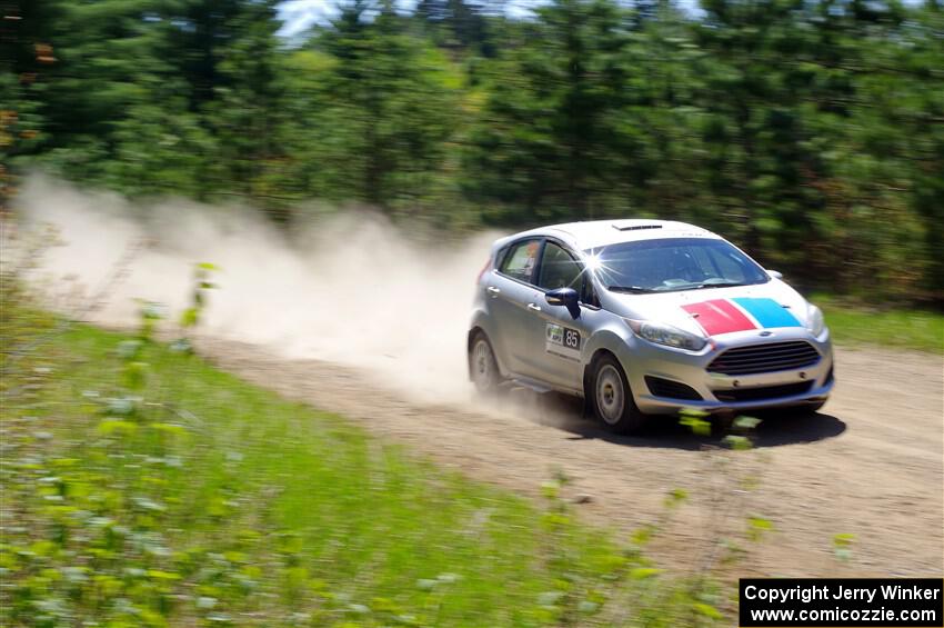 John Wolff / Boyd Smith Ford Fiesta on SS2, Blue TraiI I.