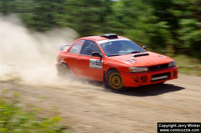 Travis Mattonen / Josh Kemp Subaru Impreza on SS2, Blue TraiI I.