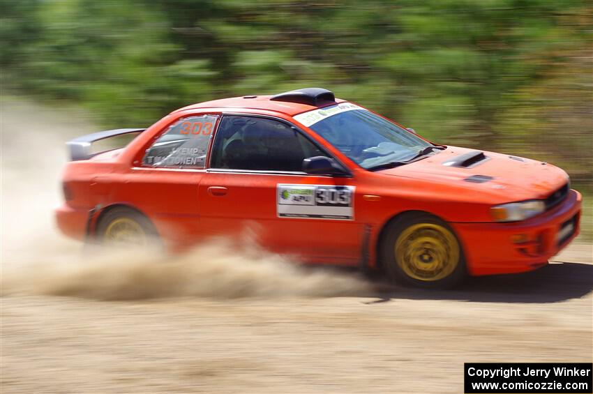 Travis Mattonen / Josh Kemp Subaru Impreza on SS2, Blue TraiI I.