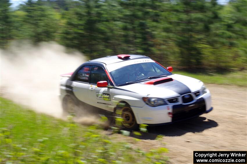 Jason Cook / Maggie Tu Subaru WRX on SS2, Blue TraiI I.