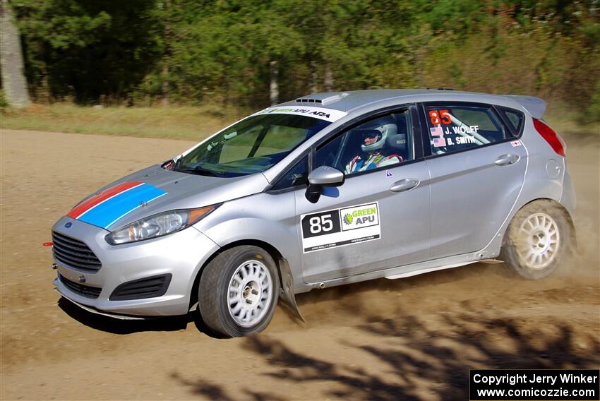 John Wolff / Boyd Smith Ford Fiesta on SS5, Blue Trail II.