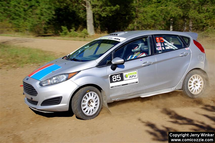 John Wolff / Boyd Smith Ford Fiesta on SS5, Blue Trail II.