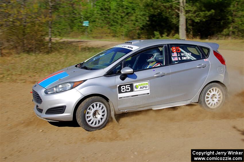 John Wolff / Boyd Smith Ford Fiesta on SS5, Blue Trail II.