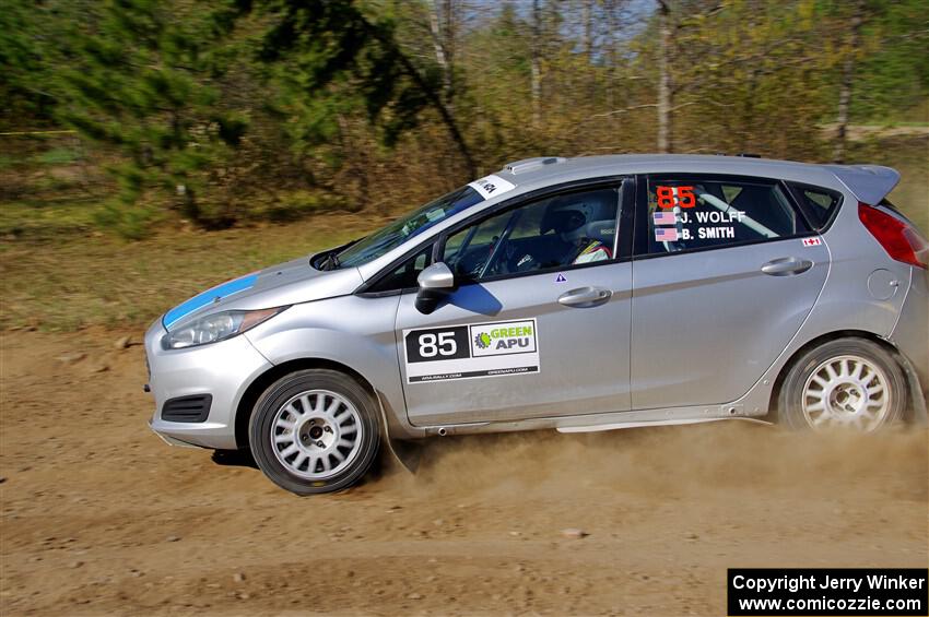 John Wolff / Boyd Smith Ford Fiesta on SS5, Blue Trail II.