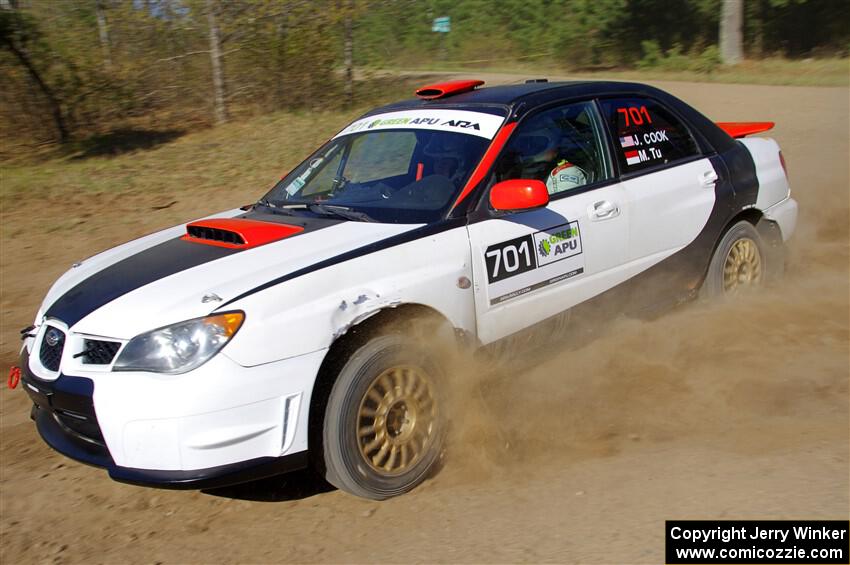 Jason Cook / Maggie Tu Subaru WRX on SS5, Blue Trail II.