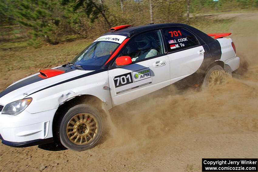 Jason Cook / Maggie Tu Subaru WRX on SS5, Blue Trail II.