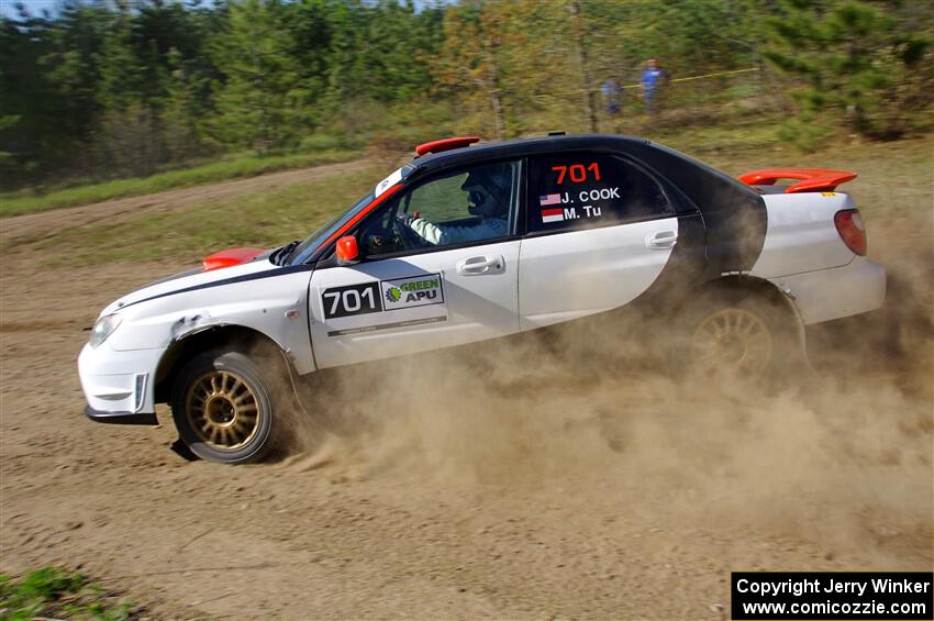 Jason Cook / Maggie Tu Subaru WRX on SS5, Blue Trail II.