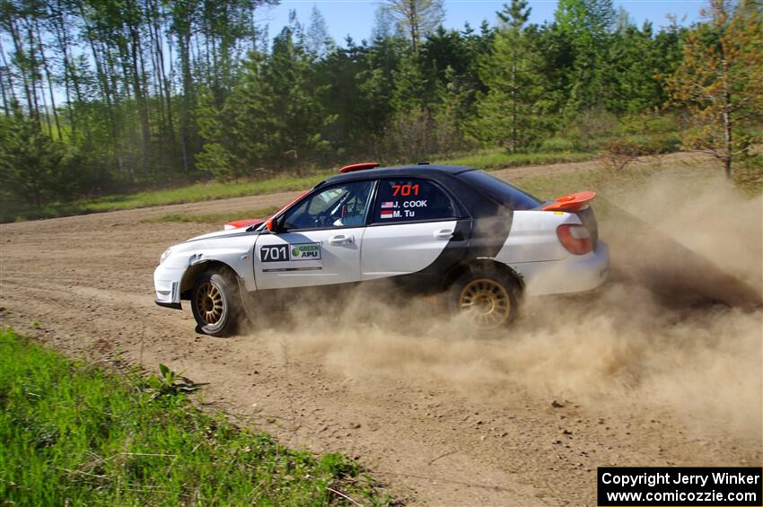 Jason Cook / Maggie Tu Subaru WRX on SS5, Blue Trail II.
