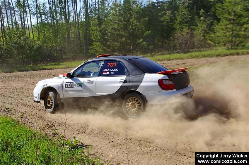 Jason Cook / Maggie Tu Subaru WRX on SS5, Blue Trail II.