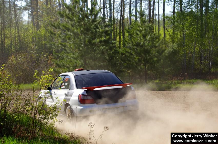 Jason Cook / Maggie Tu Subaru WRX on SS5, Blue Trail II.