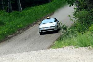 The '0' car, a Mitshibishi Eclipse GSX, on SS1, Camp 3 North.