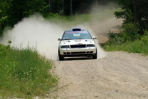 Tim Michel / Oliver Smith Audi A4 Quattro on SS1, Camp 3 North.