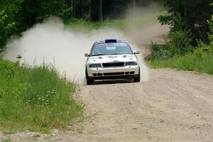 Tim Michel / Oliver Smith Audi A4 Quattro on SS1, Camp 3 North.